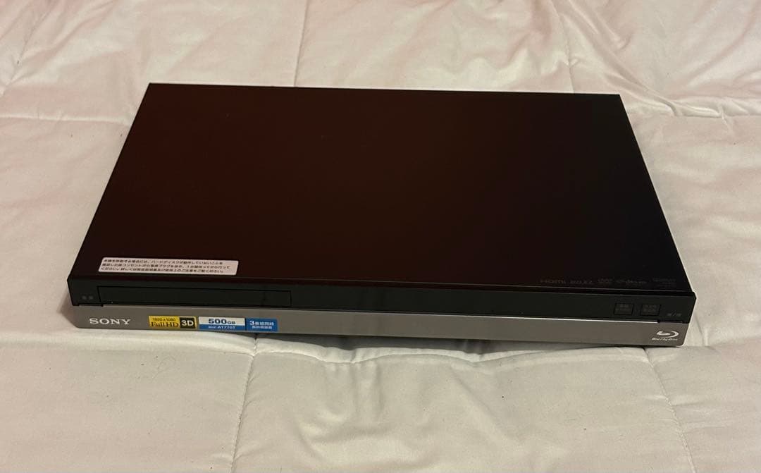 SONY ブルーレイディスクレコーダーBDZ AT770T 500GB
