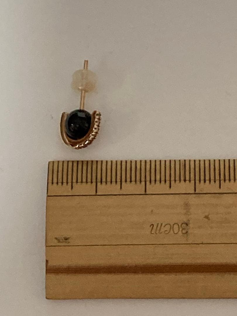 まっちゃん　！　ヒロタカ　BELUGA オニキス ダイヤ ピアス S