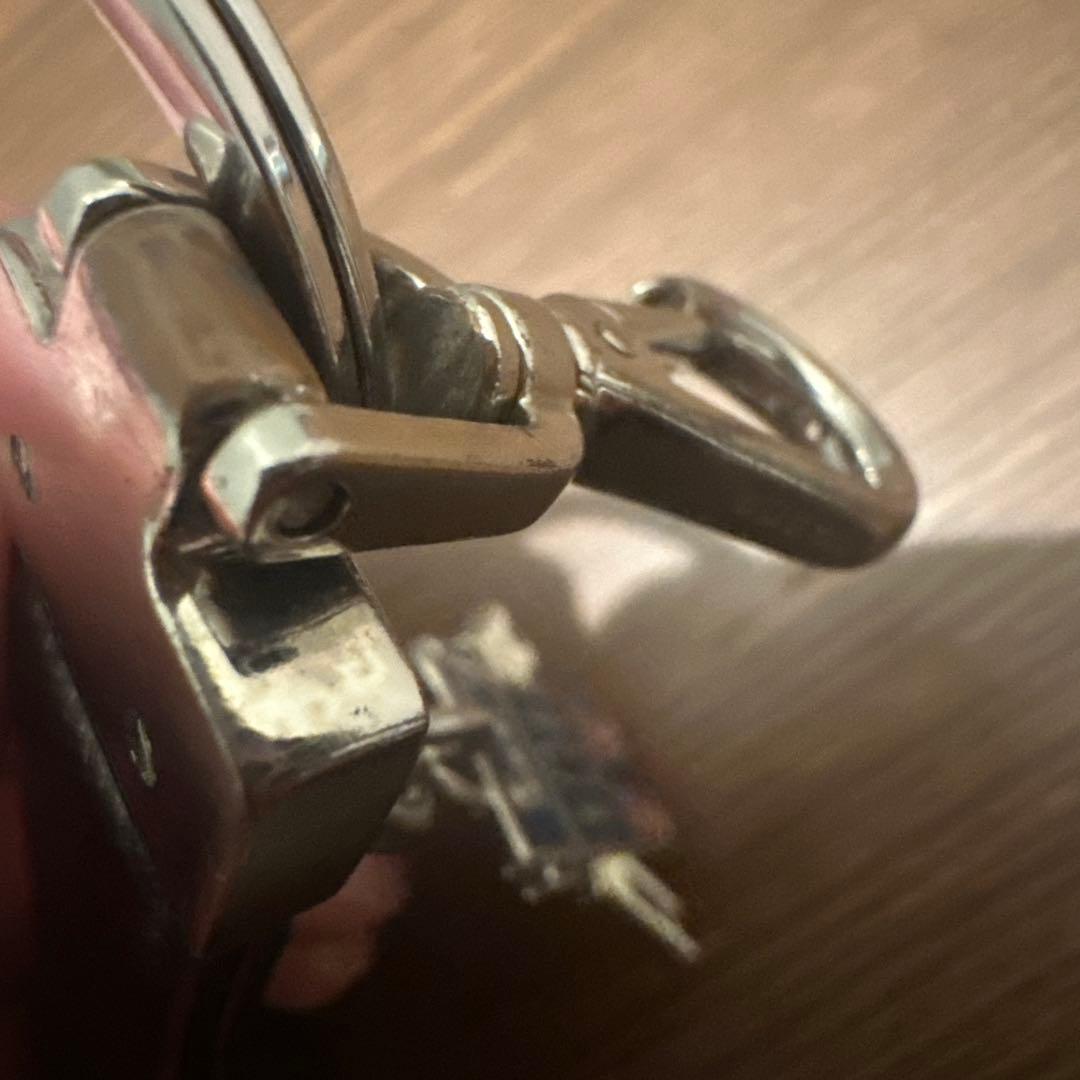 PRADA キーホルダー/レザー/BLK/メンズ/ロボット