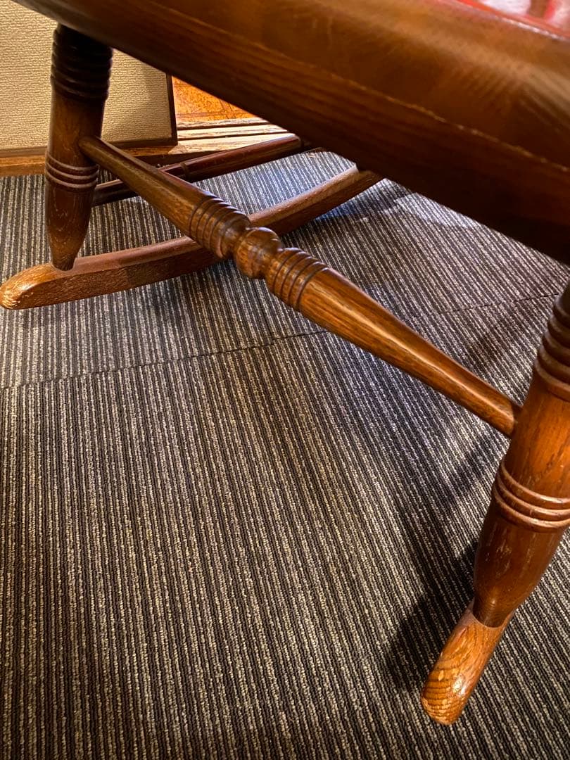 ヴィンテージ レトロ　ロッキングチェア　キツツキマーク　飛騨　アンティーク