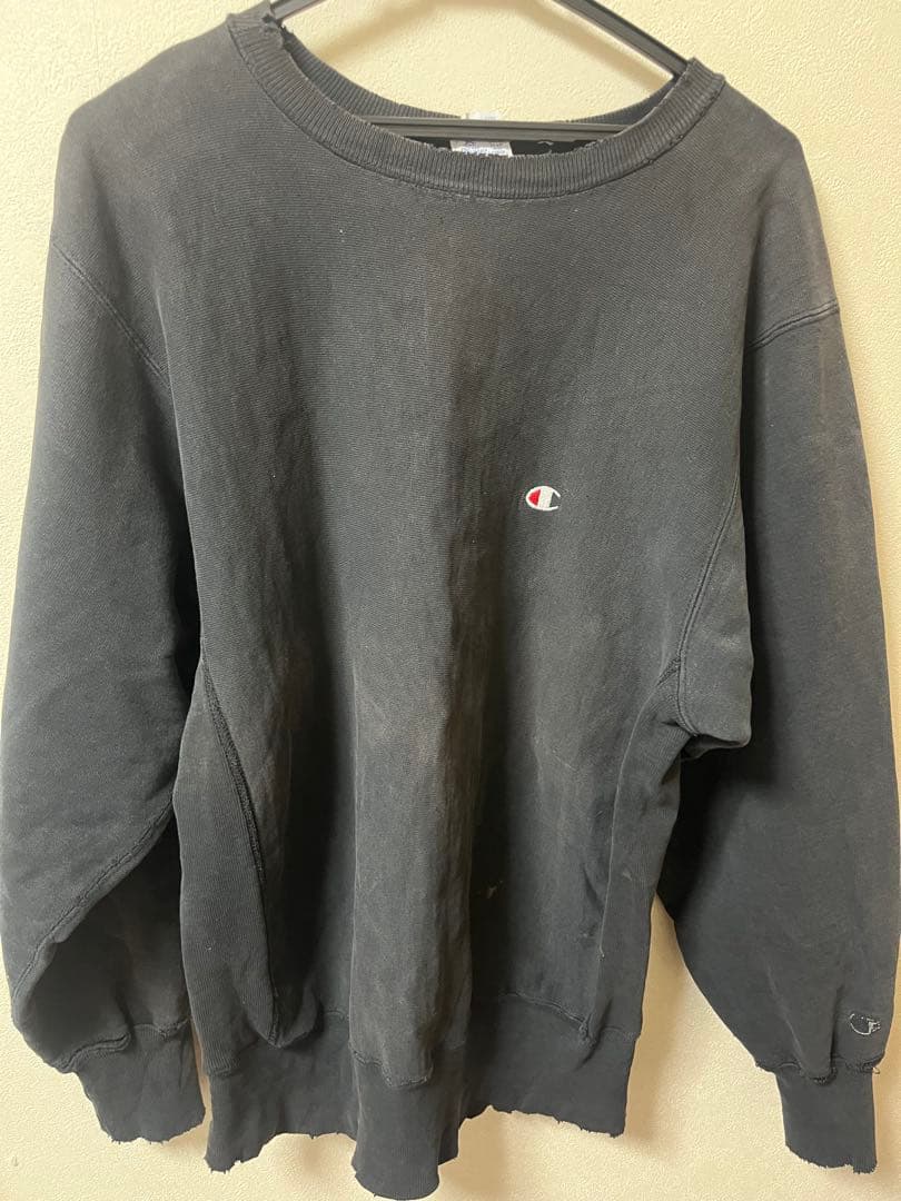 チャンピオンリバースウィーブ刺繍タグUSA