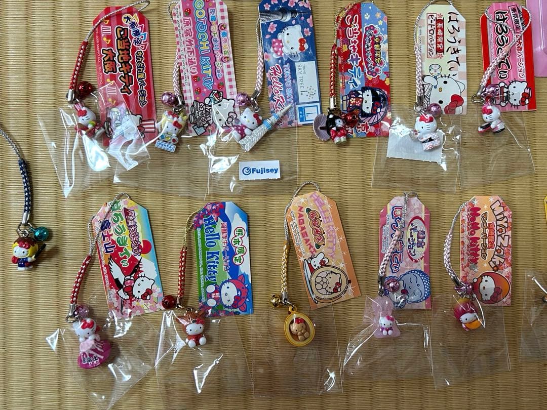 【ご当地キティ】 ストラップ 20個セット ハローキティ 平成レトロ