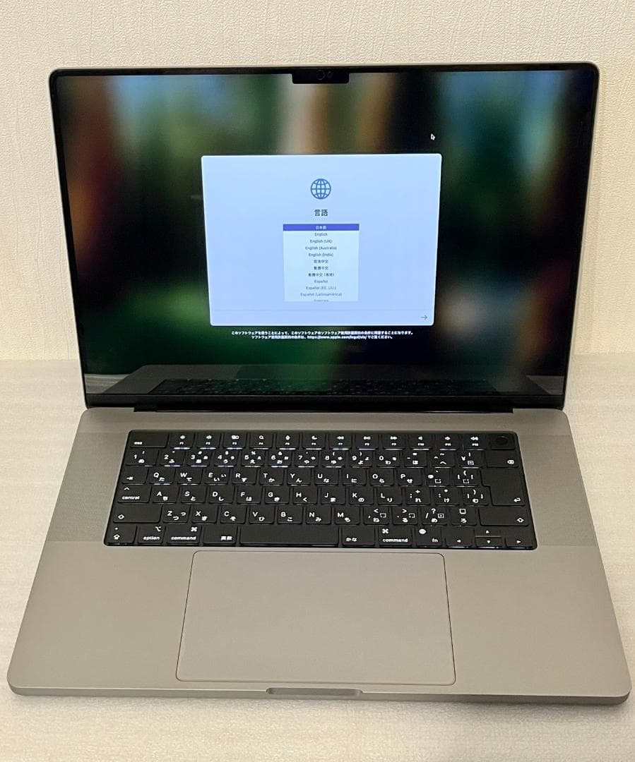 MacBook Pro 16インチ M1MAX 64GB 2TB スペースグレイ