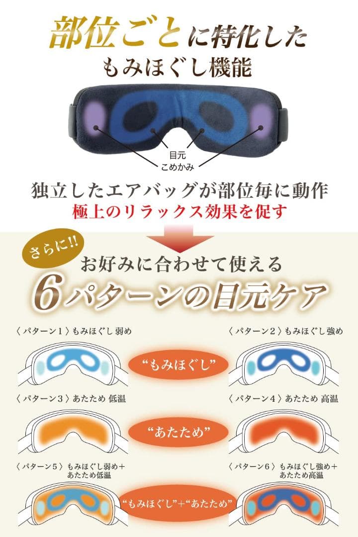 首元から温める目元ケア 目元エステ アイウォーマー アイケア