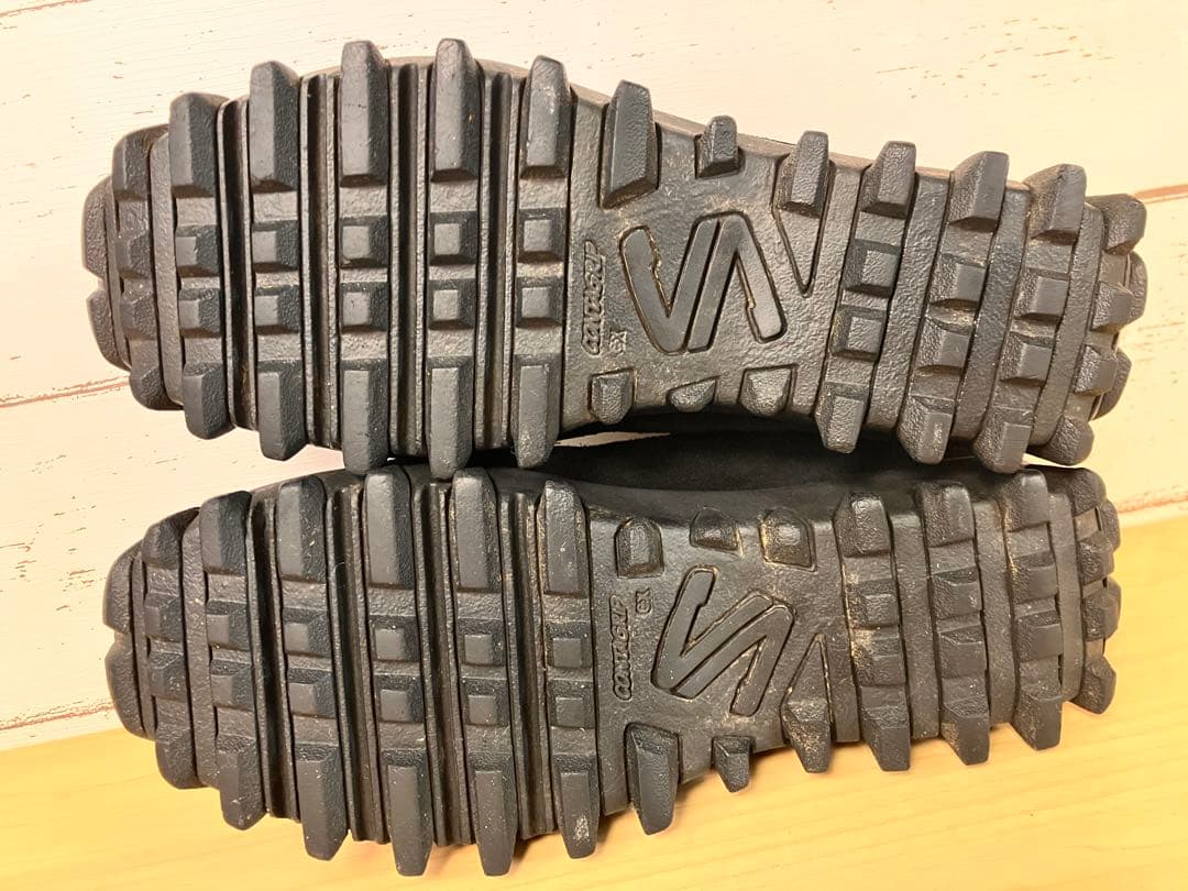 2/16まで限定 90sサロモン黒 スエード スノークロッグスリッポン