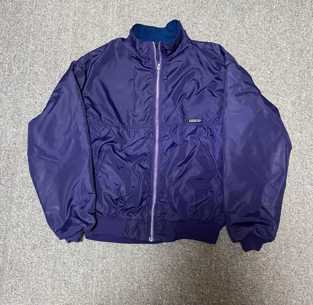 極美品90s パタゴニア シェルドシンチラ ジャケット L 紫 USA製