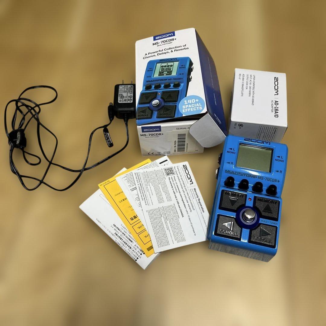 ほぼ新品同様 ZOOM MS-70CDR+マルチエフェクター ms70cdr+