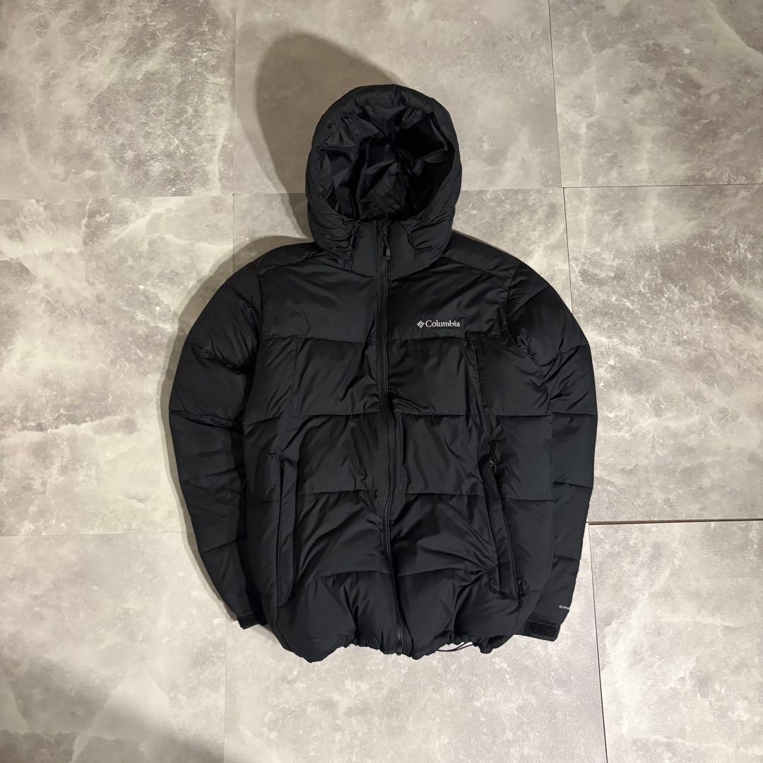 【大人気❗️即完売❗️】極暖！columbia ダウン 黒 ブラック XL