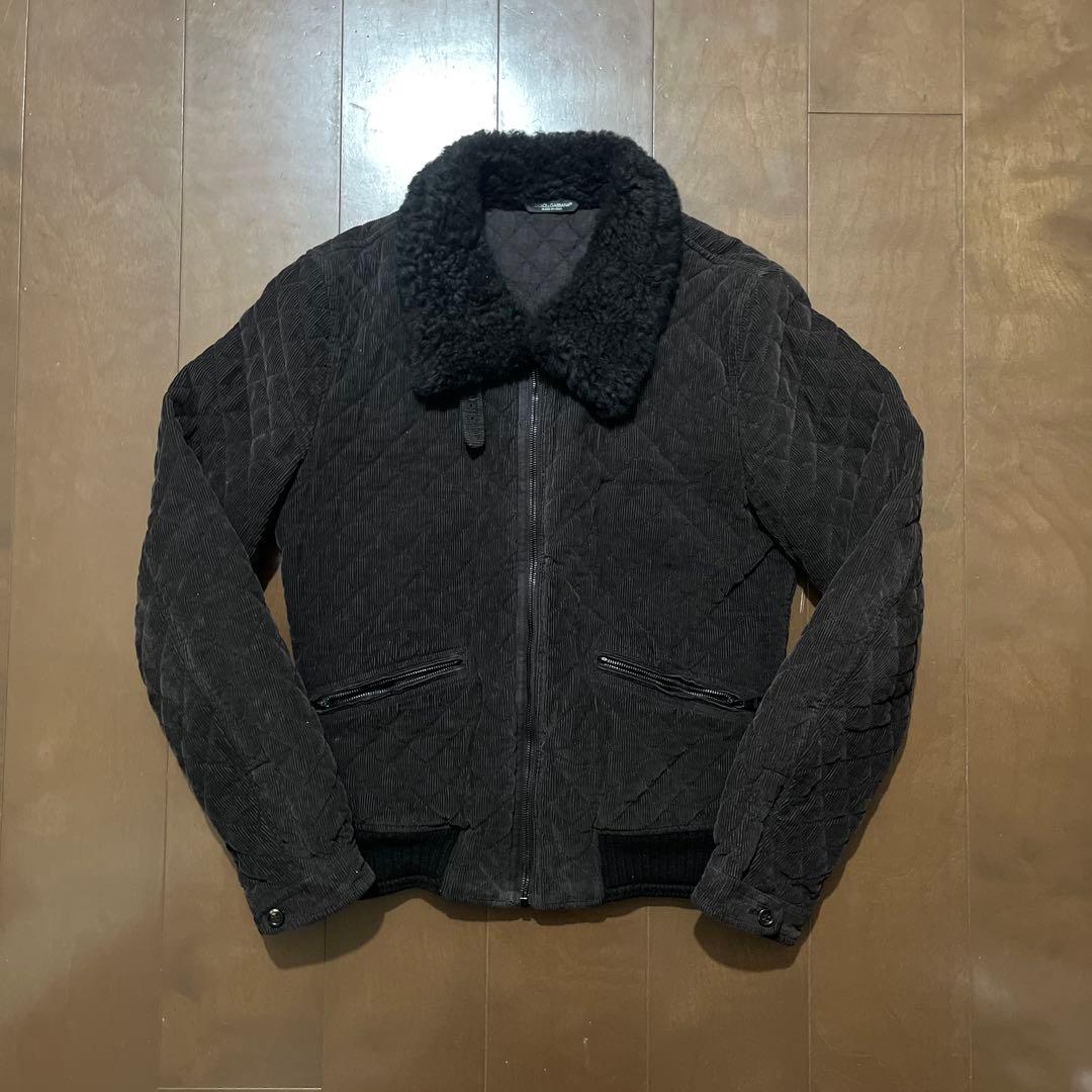 DOLCE&GABBANA ドルガバ　コーデュロイ　キルティング　ジャケット