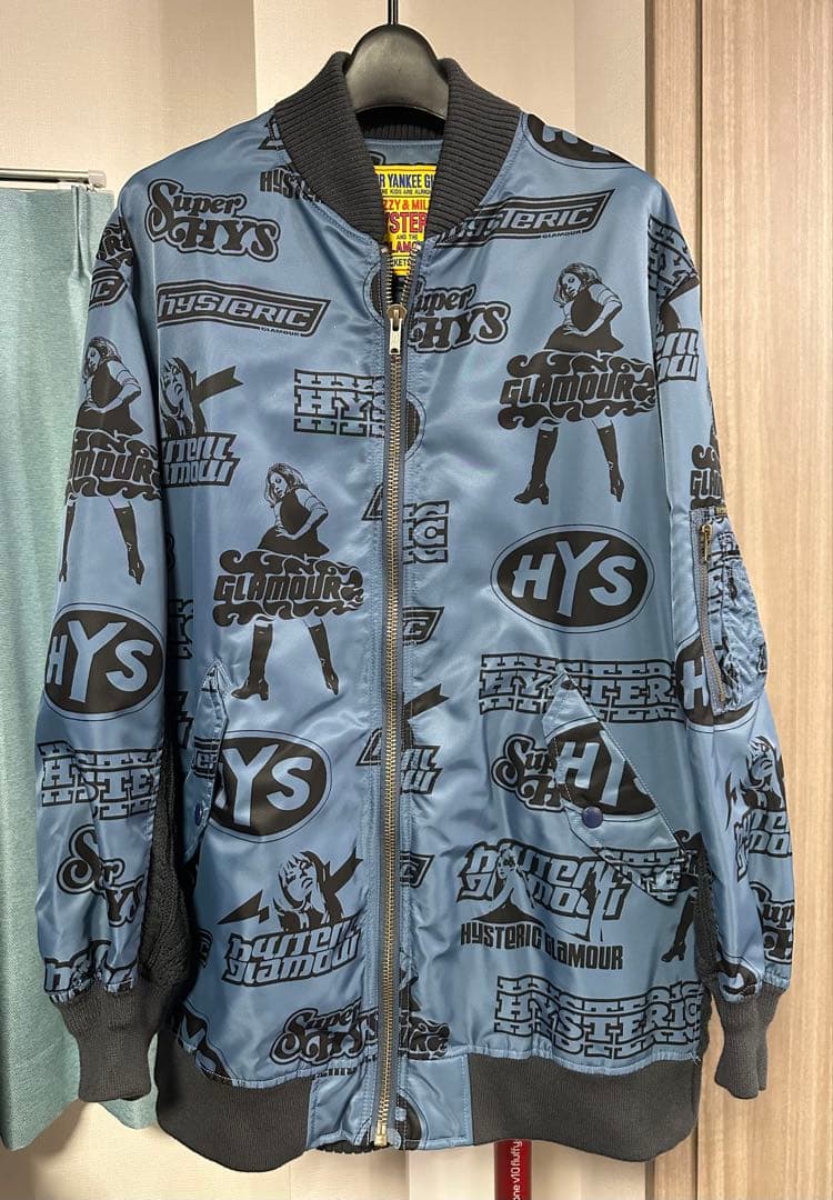 超値下げ　【超希少】ヒステリックグラマー ニットリメイク　MA-1ジャケット