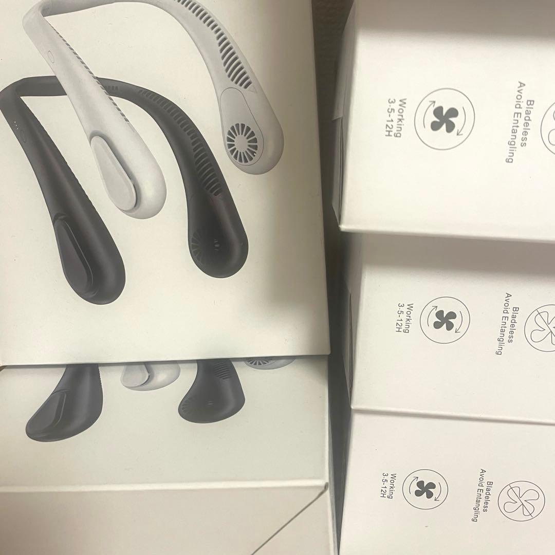 ブレードレスネックファン 黒　5個セット転売OK