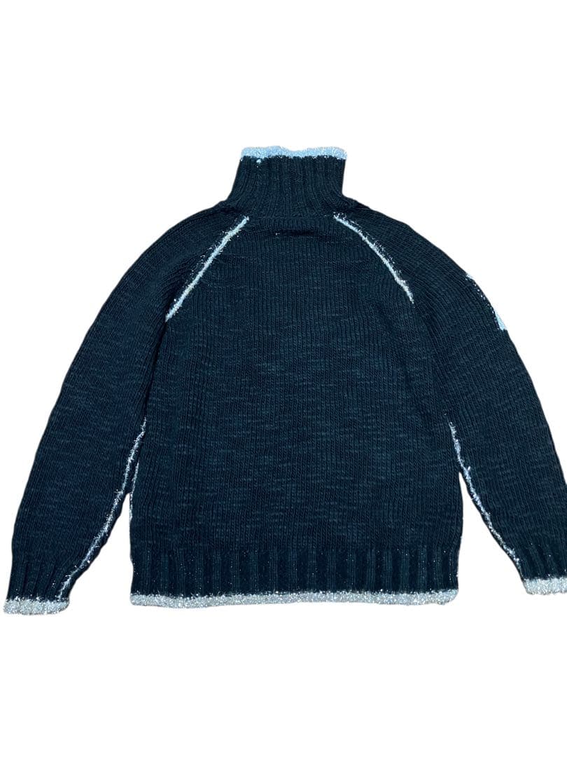 未使用　MM6 メゾンマルジェラ ニット タートルネック シルバーゴールド