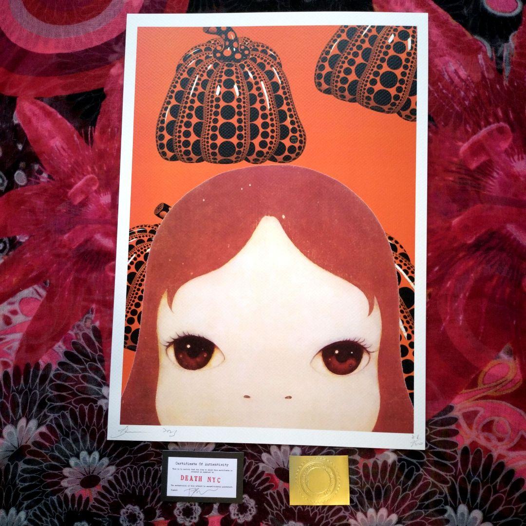 作華　フレーム付　death nyc 世界限定100枚　奈良美智　草間彌生