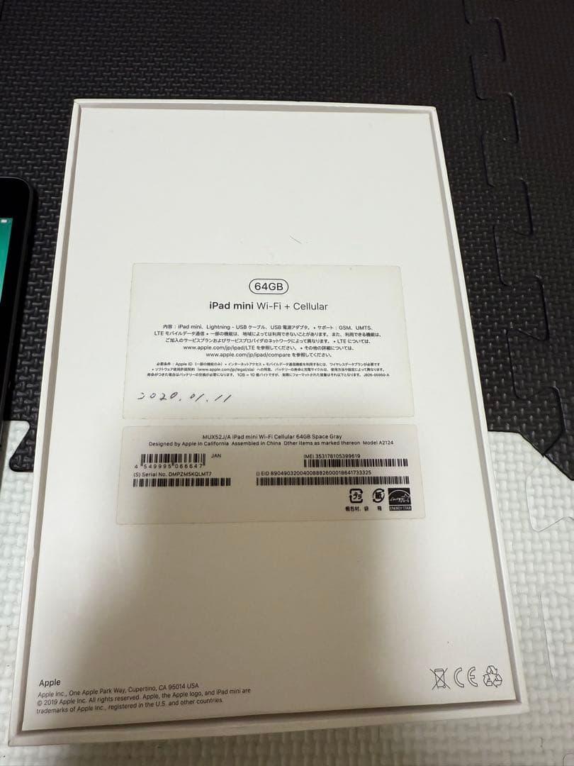 iPad本体 iPad mini 5 64GB Cellular Au