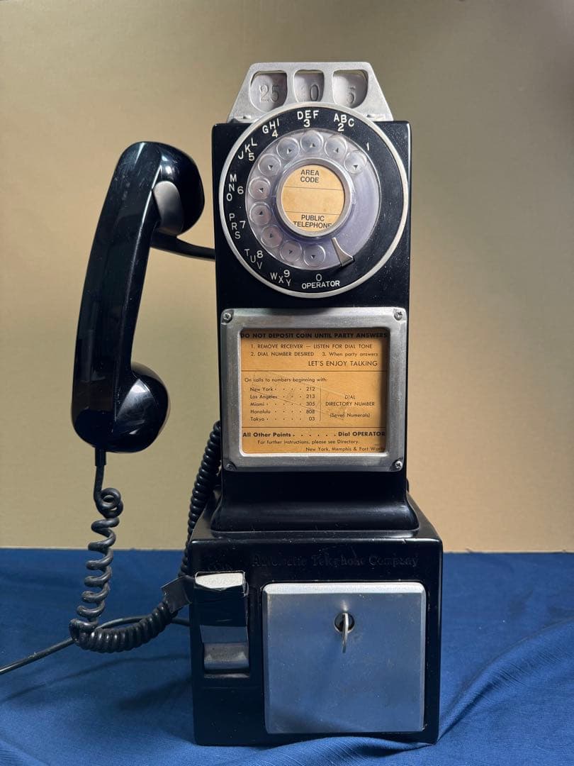 Hiro専用【レア】アメリカ公衆電話　アンティーク　電話機　レトロ　ビンテージ