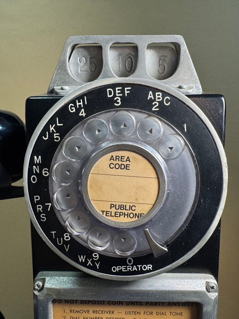 Hiro専用【レア】アメリカ公衆電話　アンティーク　電話機　レトロ　ビンテージ