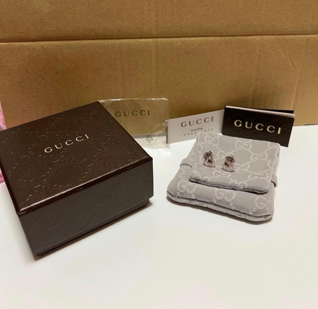 GUCCI グッチ ピアス ハート ロゴデザイン Gロゴハート 925