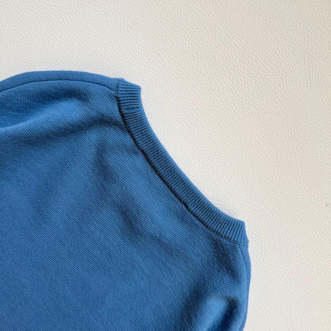 エンフォルド　ニット　ワイドシルエット　スリット　ゆったり　ライトブルー　38