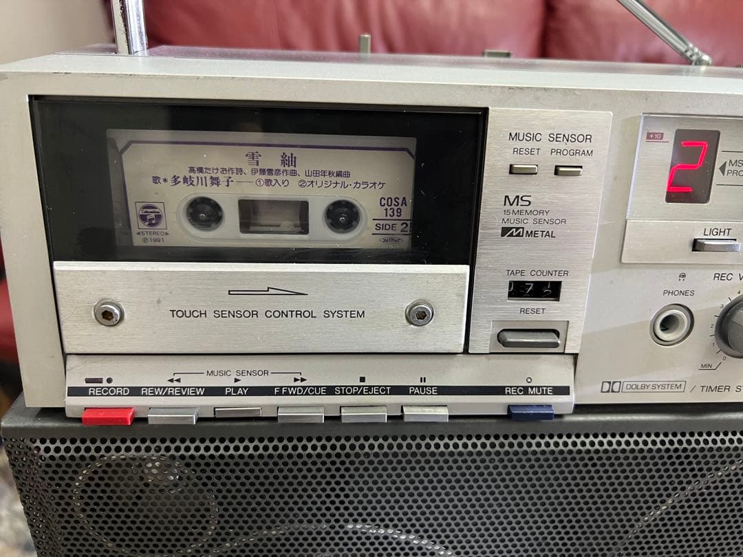 内臓BT取り付け可能昭和 レトロAIWAアイワCS-J88ラジカセ希少美品動作品