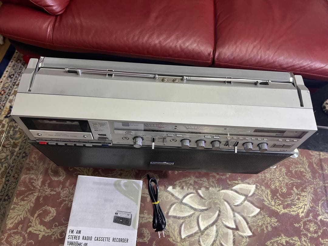 内臓BT取り付け可能昭和 レトロAIWAアイワCS-J88ラジカセ希少美品動作品