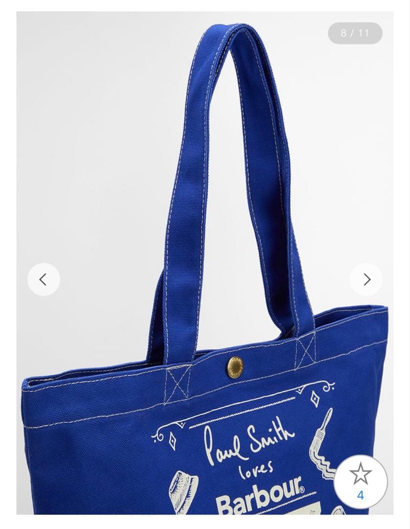 Paul Smith x Barbour トートバッグ