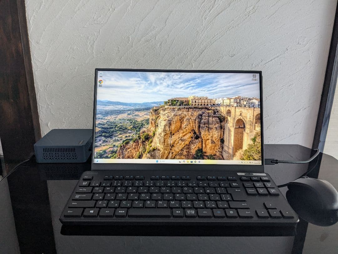 ※最終値下げ ミニPC BOSGAME E2,モニター,キーボード・マウスセット