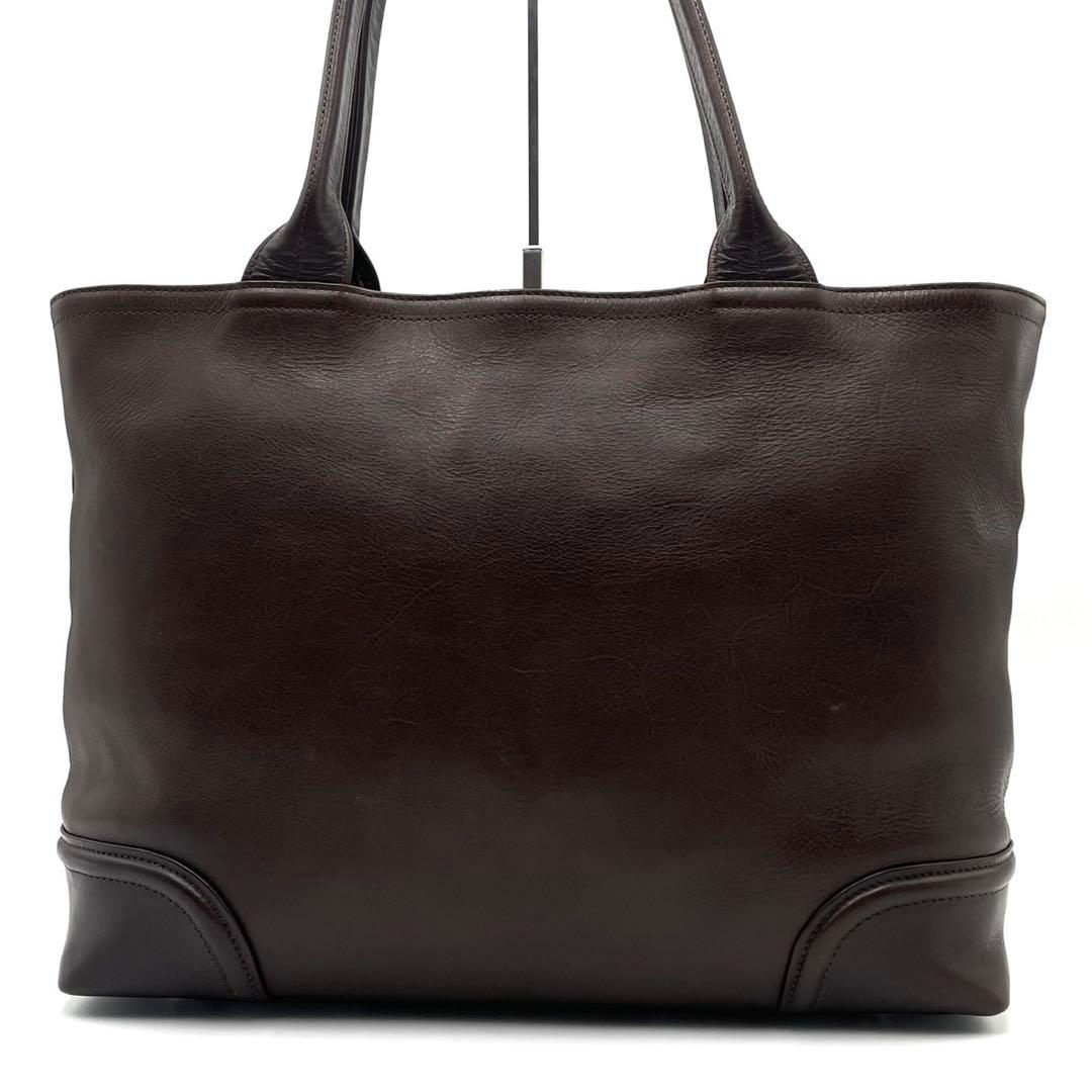 美品● ファイブウッズ トートバッグ ビジネスバッグ A4収納 ブラウン レザー