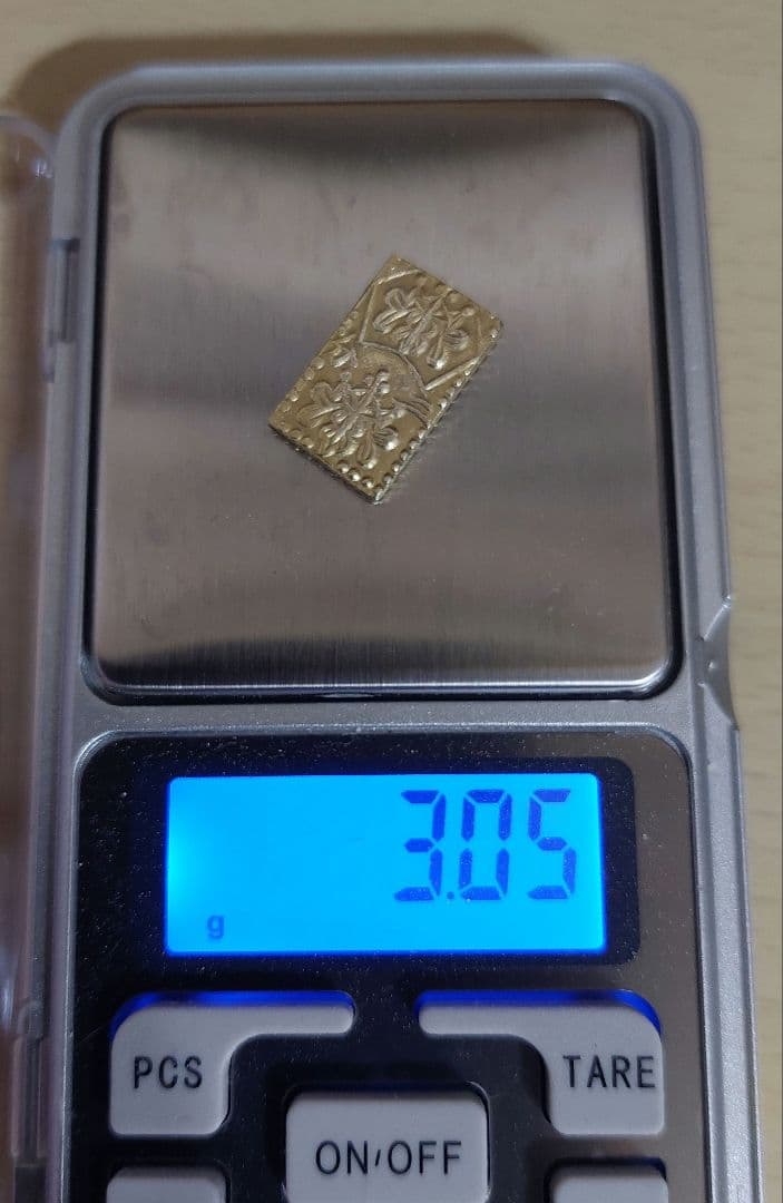 ト*フ様 明治二分金　３.05g　明治二分判金　本物