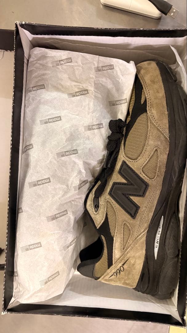 靴 new balancex jjjjound 990 JJ3