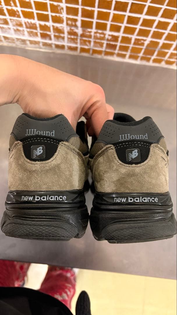 靴 new balancex jjjjound 990 JJ3