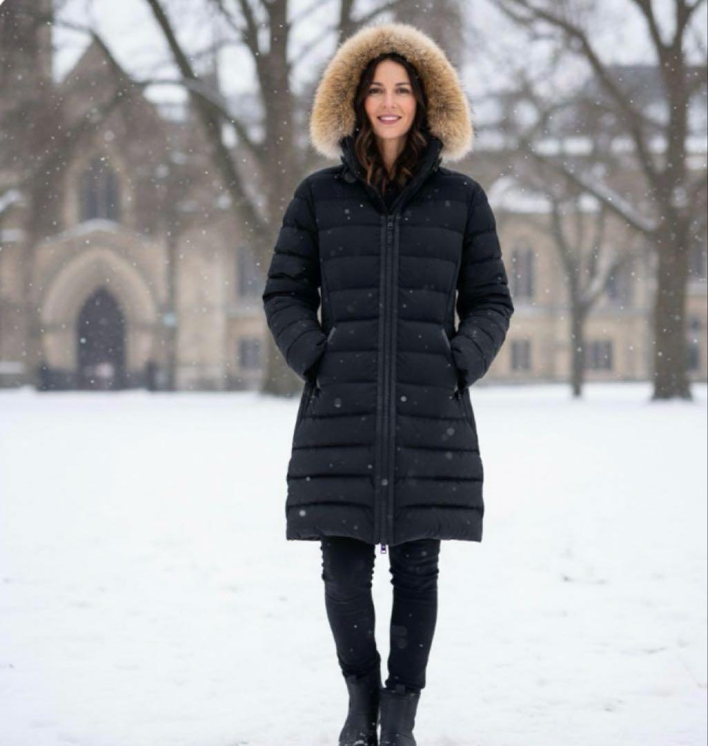 【未使用品級・希少】マッカージュ⛄️ダウン　FARREN 黒　L カバー付