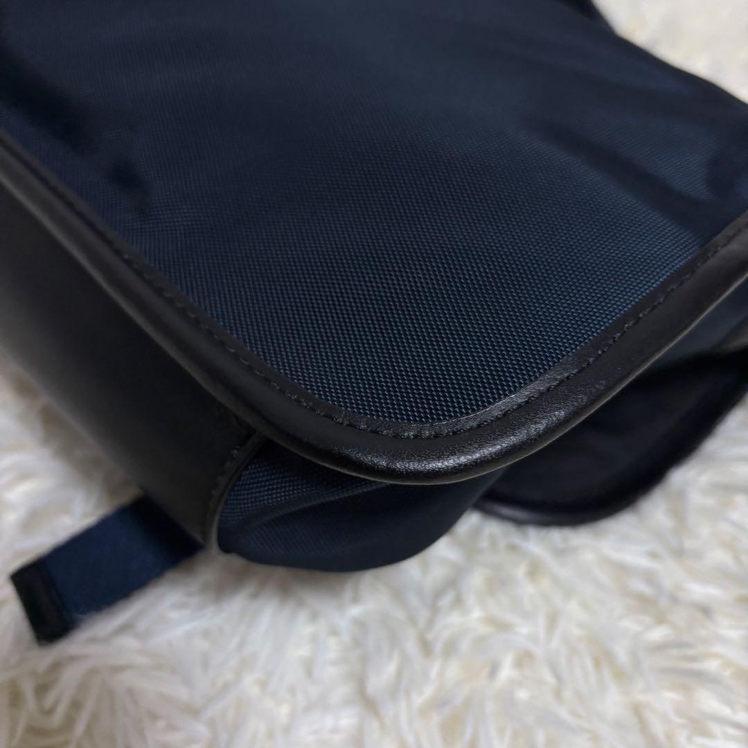 【美品】ラルフローレン ショルダーバッグ メッセンジャー ネイビー