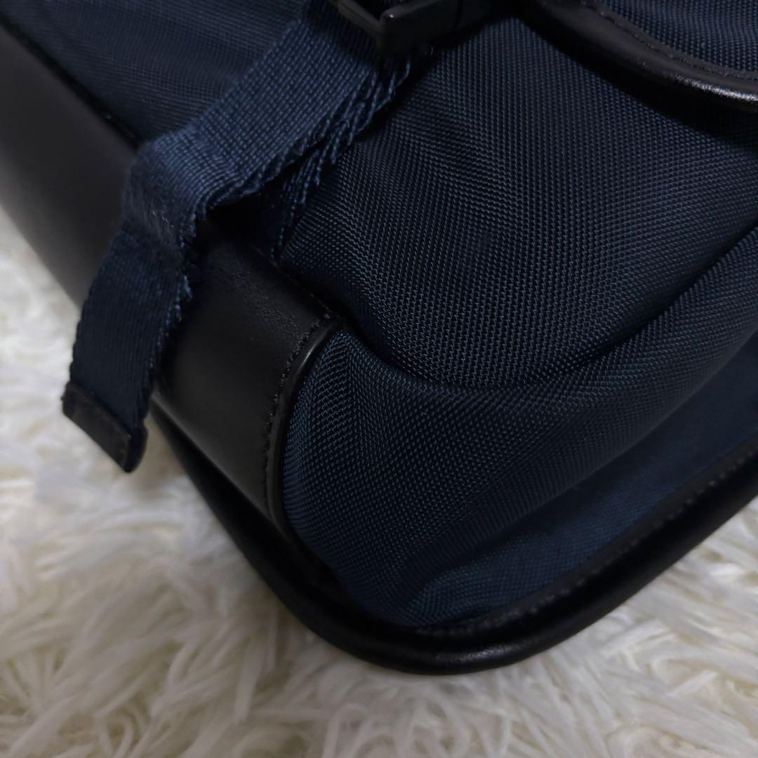 【美品】ラルフローレン ショルダーバッグ メッセンジャー ネイビー