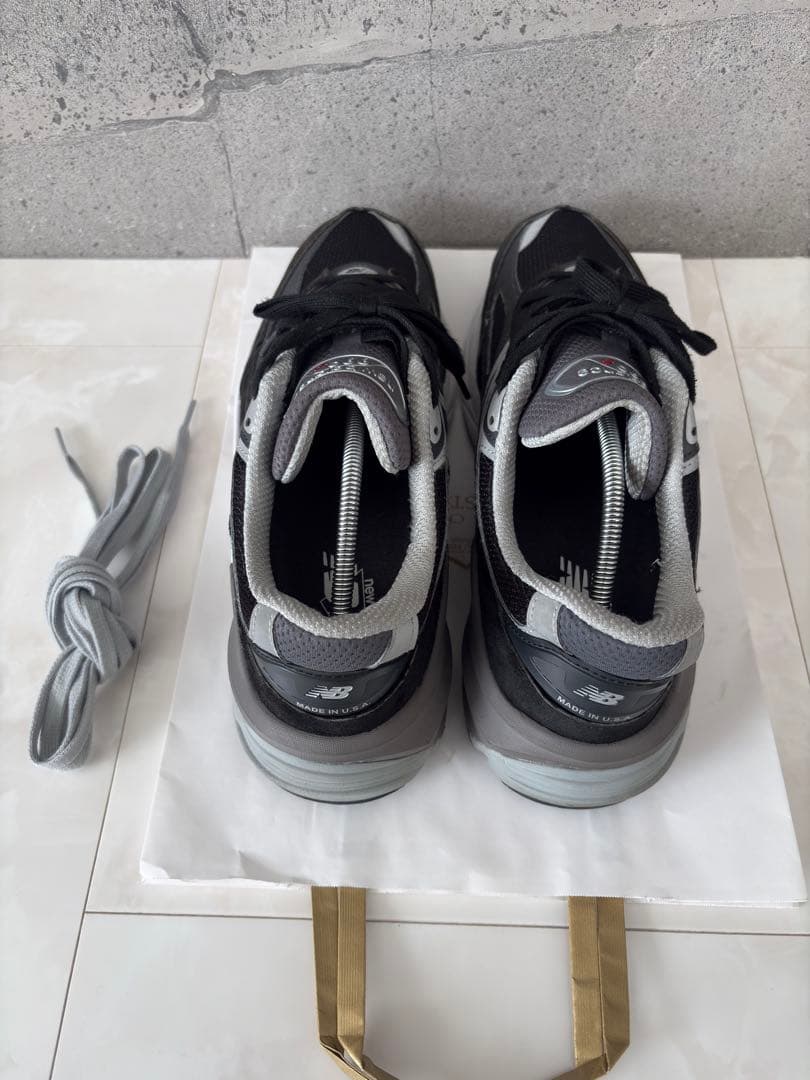 靴 New Balance 990V6 \"Black\" (Heel NB Logo)