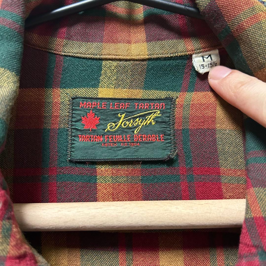 は*司様 50～60s チェックレーヨンシャツ