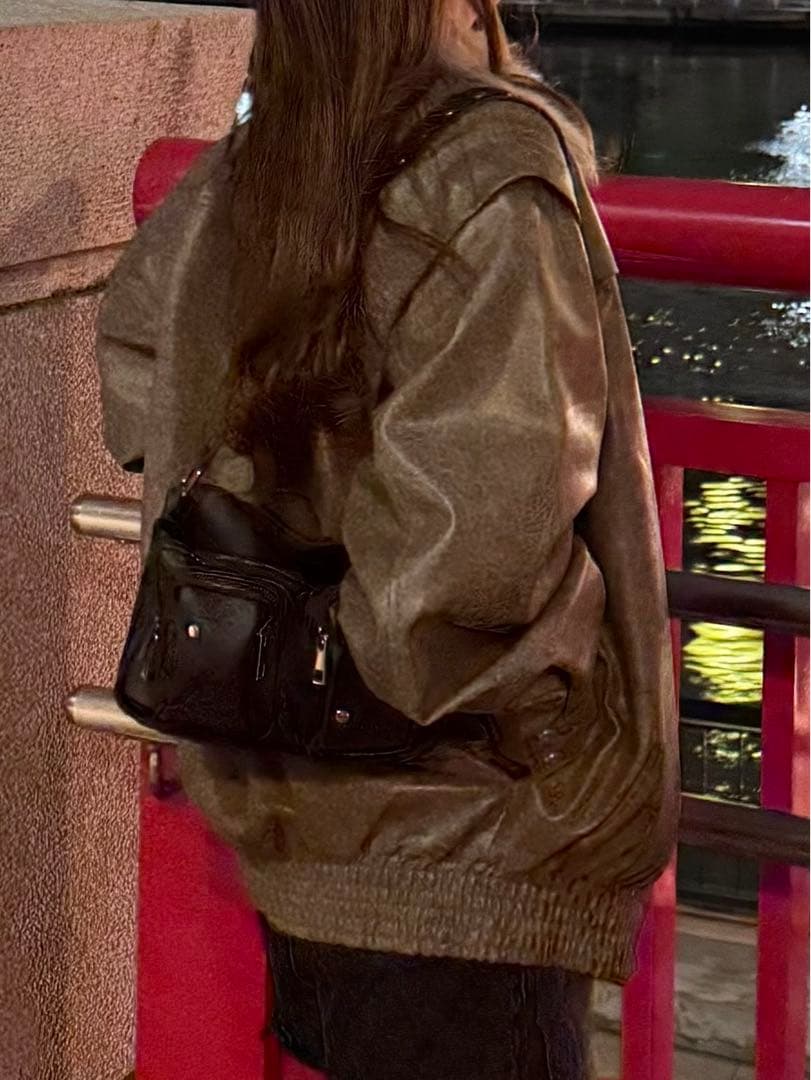 jouetie ファーカラーボンバージャケット