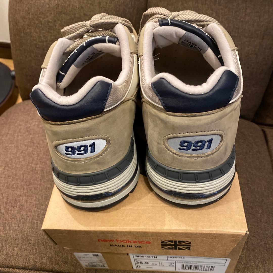 う*ま様 New Balance M991BTN ベージュ スニーカー イングラ
