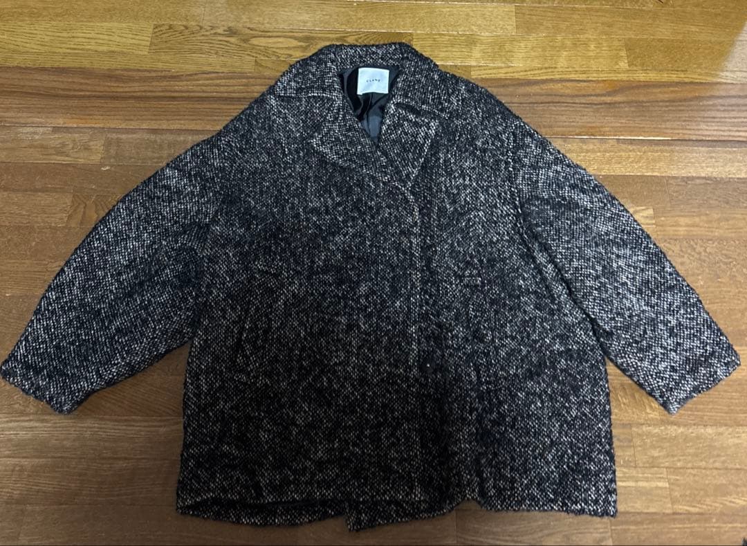 CLANE クラネ　MIX LOOP TWEED BOX COAT ツイード