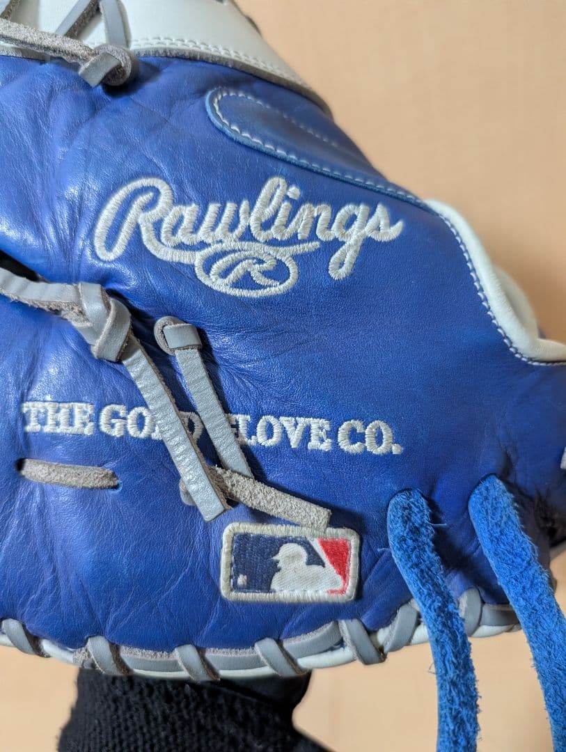 ◆湯もみ型付済◆ MLBドジャース ローリングス ファーストミット 軟式グローブ