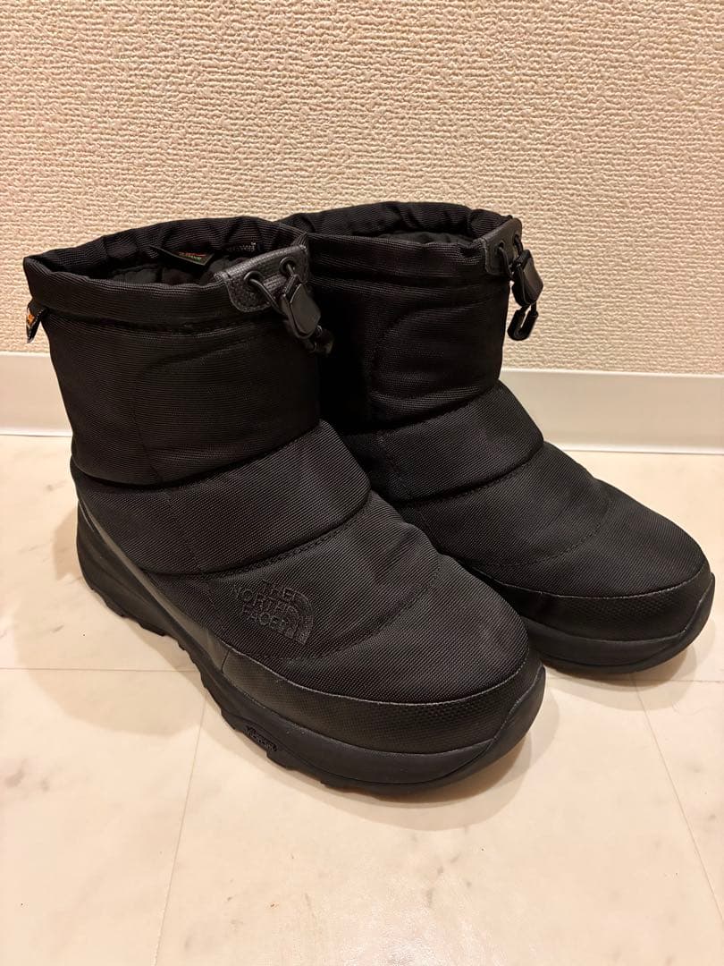 【美品】ノースフェイス24cm スノーブーツ　ブラック　黒