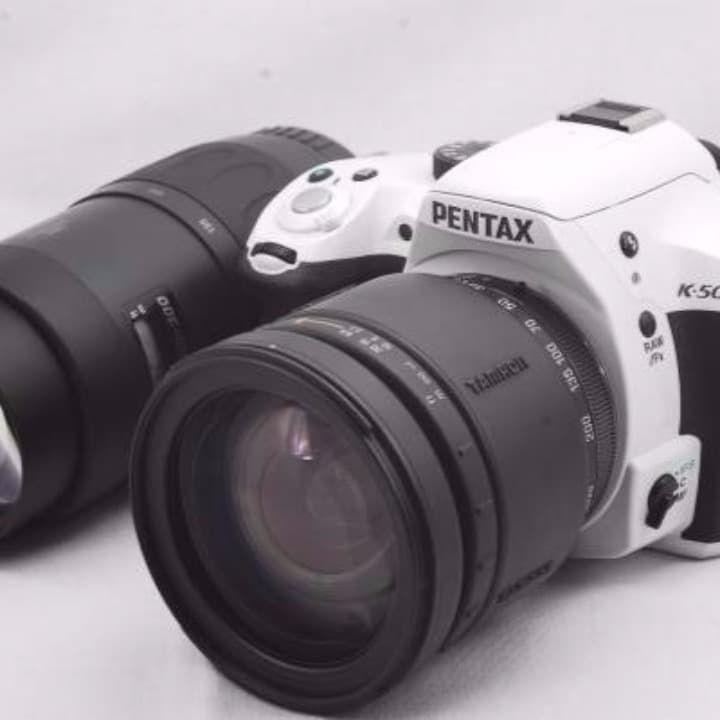 ★付属品多数★ pentax k-50 Wレンズセット 希少ホワイト