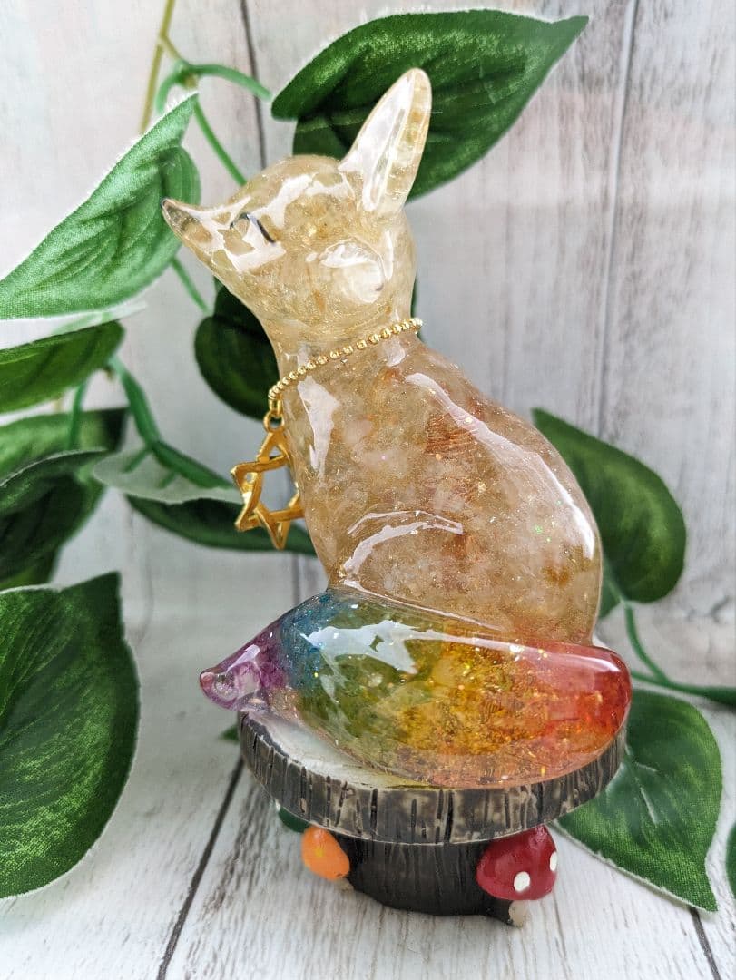 【めぐりん】まっきっきのたこちゃん形オルゴナイト☆他２点