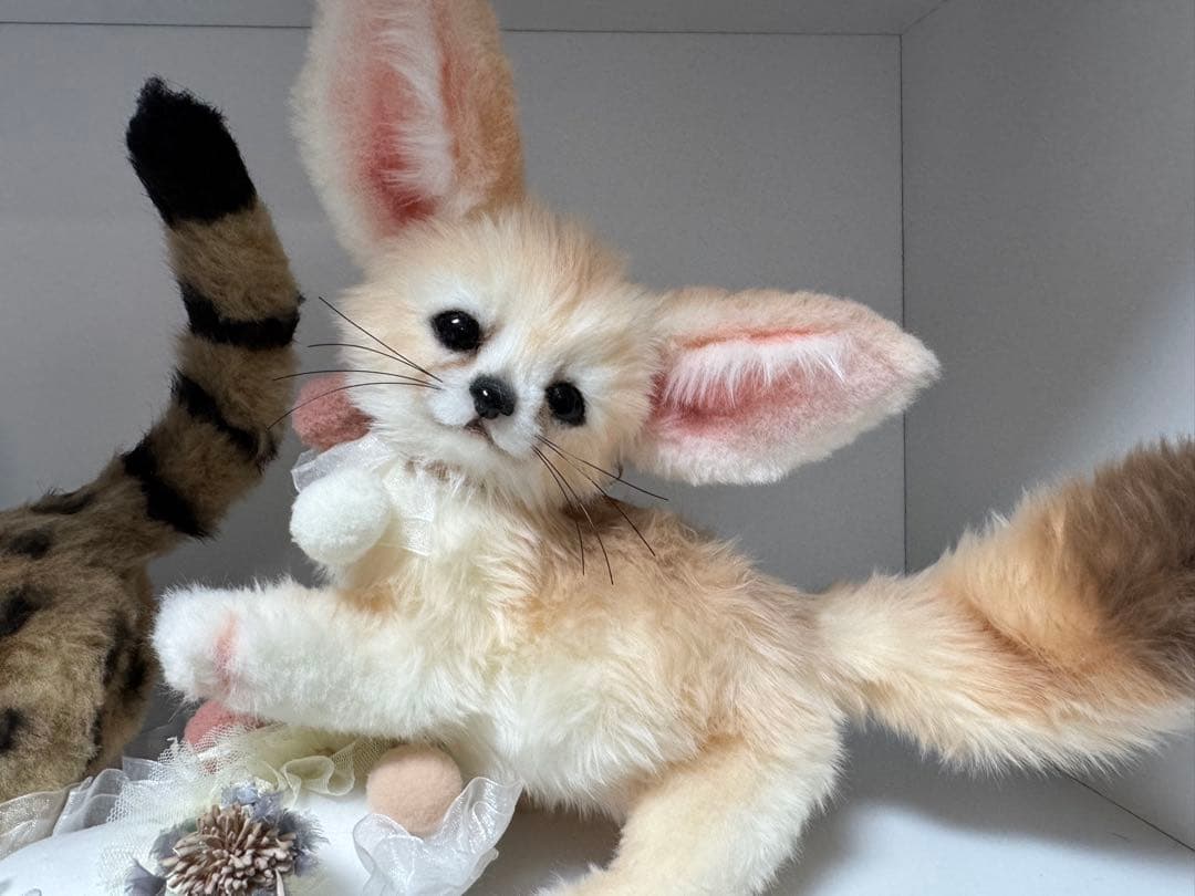 【最終価格】国内作家様作　ベビーフェネック、ベビーサーバルキャット2体セット