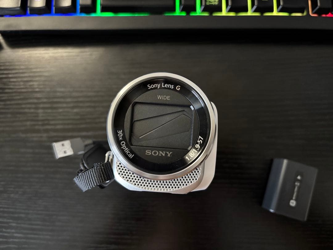 SONY HDR-CX680 ホワイト2022年製 ビデオカメラ