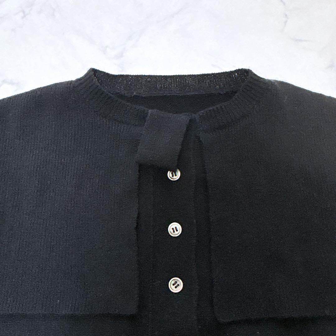 【美品】cygne シーニュ Elise セーラーリボンニット ブラック