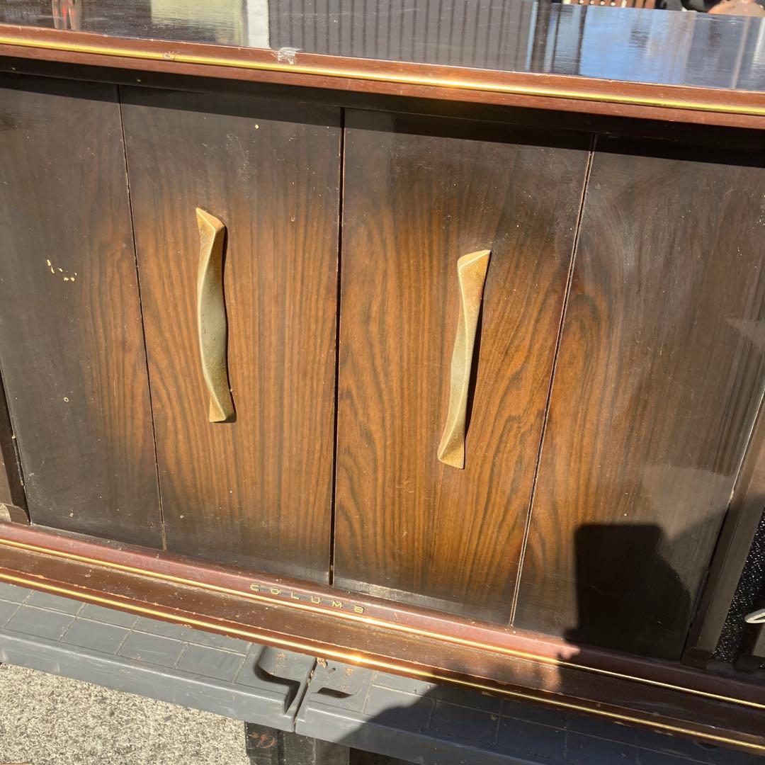 Columbia コロムビア 真空管レコードプレイヤー 木製キャビネット 古道具