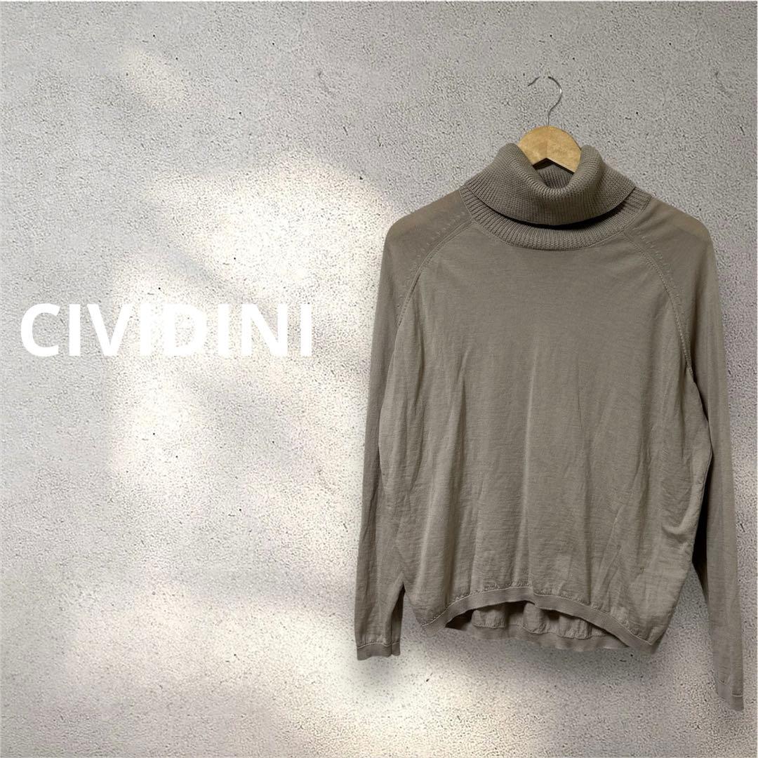 最高級ラグジュアリー★CIVIDINI イタリア製100%ウール タートルニット