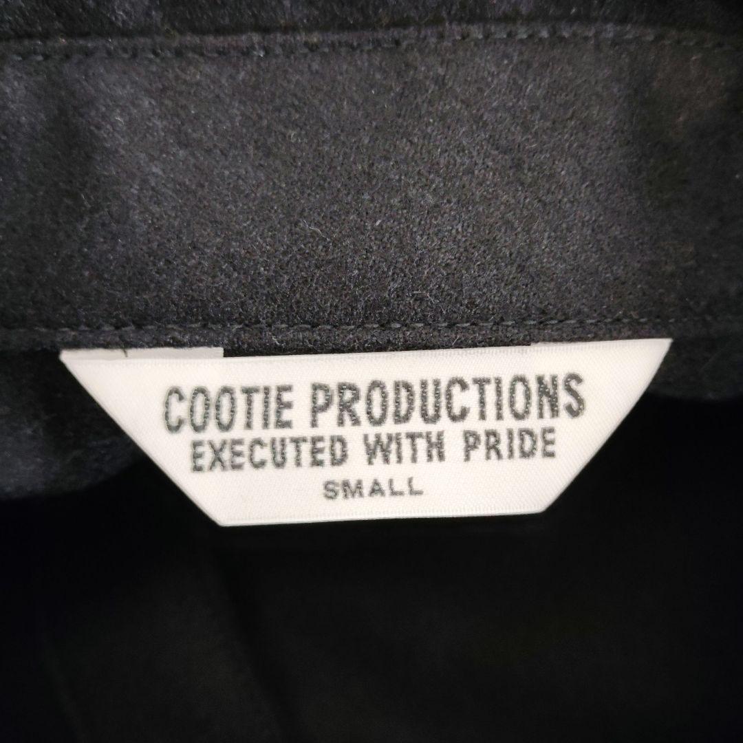 【カシミヤ】クーティープロダクション　ロゴ刺繍オーバサイズウールシャツ　大きい