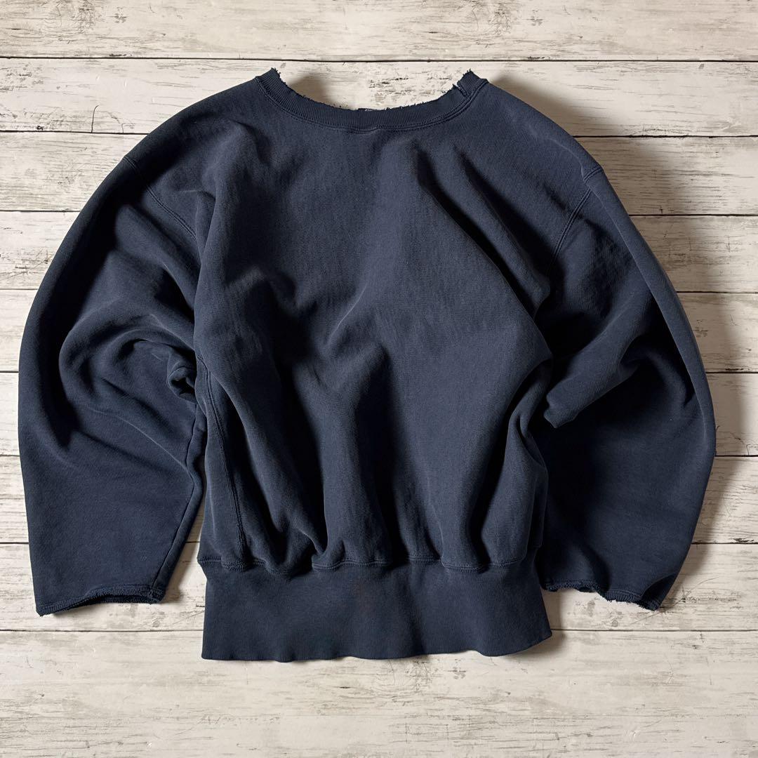 y*様 Champion リバースウィーブ L ネイビー カレッジロゴ 90s