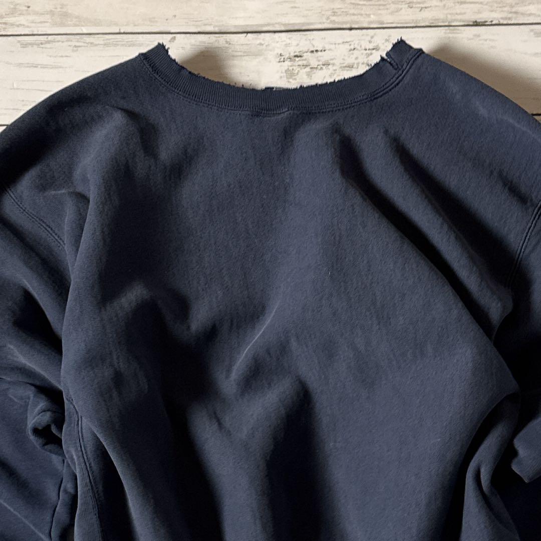 y*様 Champion リバースウィーブ L ネイビー カレッジロゴ 90s